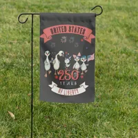 Patriotic US 250 Years of Liberty Silly Geese Garden Flag