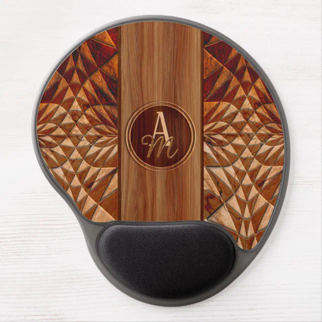 Wood Pattern Gel Mouse Pad