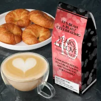 Elegant 40th Ruby Wedding Anniversary Celebration Roasted Coffee