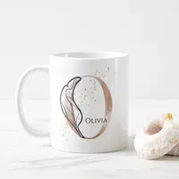 Monogram Initial Modern Letter O Boho Personalized Coffee Mug