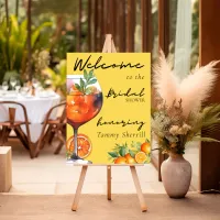 Aperol Spritz Orange Summer Bridal Shower  Foam Board