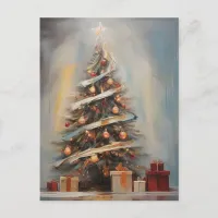 *~* Photo AP44 Vintage Pastel Magical Christmas Holiday Postcard