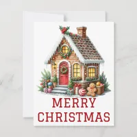 Gingerbread House Christmas Card