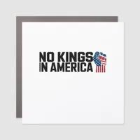 No Kings In America USA Vintage Graphic Car Magnet