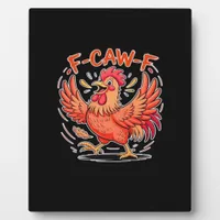 F-Caw-F Attitude Classic Retro Style Plaque