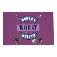 World's Worst Driver WWDc Placemat