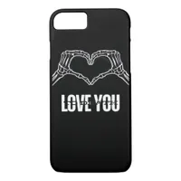 To Death - Skeleton Heart Hands Classic iPhone 8/7 Case