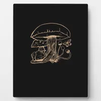 Cottagecore Aesthetic Goblincore Mushroom Snail Plaque