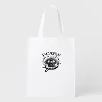 Halloween F-Caw-F Bird Cool Unique Grocery Bag