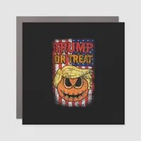 Trumpkin Or Treat Funny Halloween Trumpkin Car Magnet