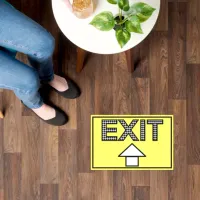 Exit Floor Sign Floor Decals