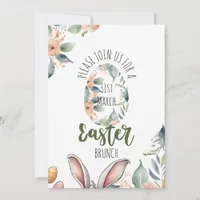 Elegant Floral Easter Celebration Invitation