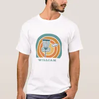 Colorful Retro Disc Golf T-Shirt