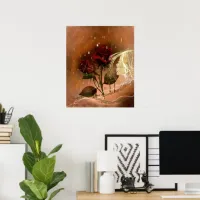 Lovely Autumn Roses Poster