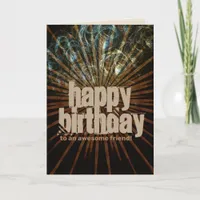 Energy Ray Bubbles Happy Birthday Card