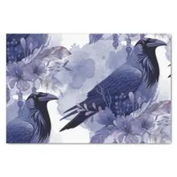 Watercolor Flowers Floral Raven Botanicals Tissue Paper