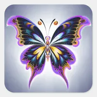 Beautiful Butterfly Square Sticker