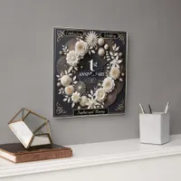 Elegant Keepsake for First Anniversary Square Wall Clock