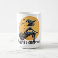 Spooky Witch Flying on Her Broom Coffee Mug