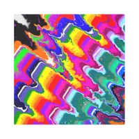 Rainbow Blip Color Burst Fluid Art