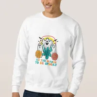Tis The Season To Spooky Retro Halloween Women Sweatshirt