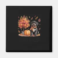 Black Labradoodle It’s Fall Y’all Pumpkin Autumn Magnet