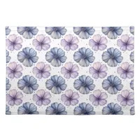 Floral Watercolor Pattern Lavender and Blue Cloth Placemat