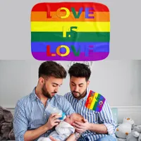 Love is Love LGBT Pride Baby Burp Cloth