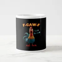Funny Crow F-Caw-F Humor Gothic Giant Coffee Mug