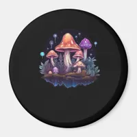 Whimsigoth Mushrooms And Crystals Magnet