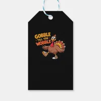 Funny Thanksgiving - Gobble Till You Wobble Classi Gift Tags