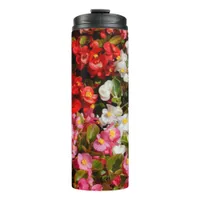 Colorful Wax Begonias Thermal Tumbler