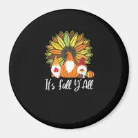 Fall Gnomes With Autumn Pumpkin It’s Fall Y’all Magnet
