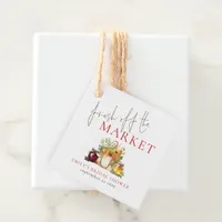 Fresh Off The Market  Bridal Shower Favor Tags