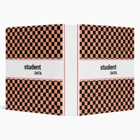 Boho Checkerboard Binder | Trendy Back to School 