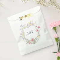 Cottagecore Romantic Botanical Garden Wedding Favor Bag