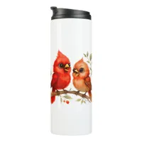 Charming Northern Cardinal Thermal Tumbler