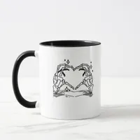 Skeleton Hand Heart Funny Design Style Mug