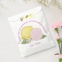 Pink Lemonade Birthday Party Favor Bag