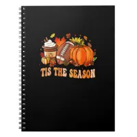 Pumpkin Spice Football Tis The Season Notebook