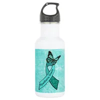 MG Teal  Butterfly Water Bottle