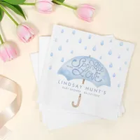 Modern Sprinkle Baby Shower Pink Napkins