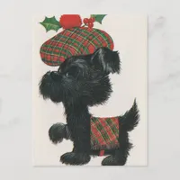 Vintage Scottie Dog Postcard