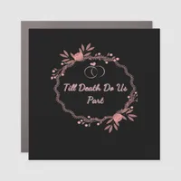 Till Death Do Us Part – Ghostly Wedding Car Magnet