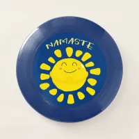 Namaste Smiling Praying Cartoon Sun Wham-O Frisbee