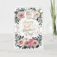 Custom Photo Happy First Mother’s Day Keepsake Card