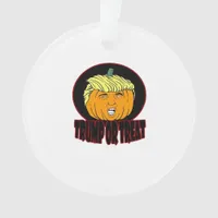 Trumpkin Or Treat Halloween Trumpkin Trick Or Trea Ornament