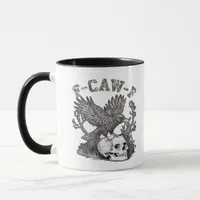 Gothic Funny F-Caw-F Humor Crow Essential Retro St Mug