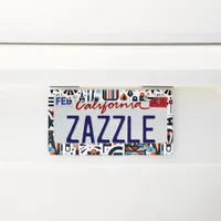 4th of July Generative Pattern License Plate Frame