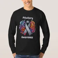 Pituitary Disorders | Gray Awareness Ribbbon T-Shirt